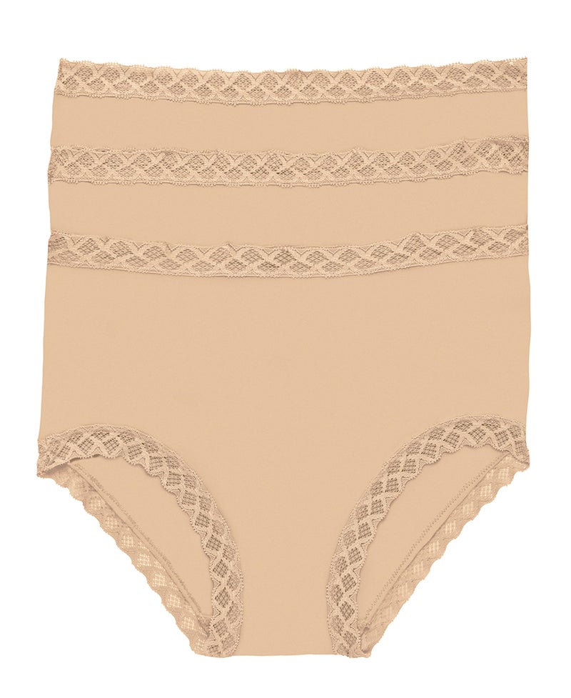 Natori, Womens, Bliss Full Brief 3-Pack, Cafe, Size: L (Women's 14-16), Inseam: One Size - Image 2